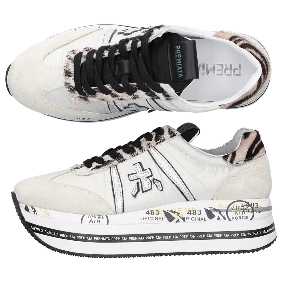 Premiata - Sneaker low BETH Veloursleder - weiß