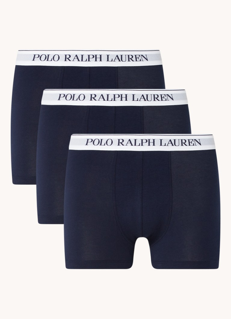 Lot de 3 boxers Ralph Lauren avec ceinture logotée