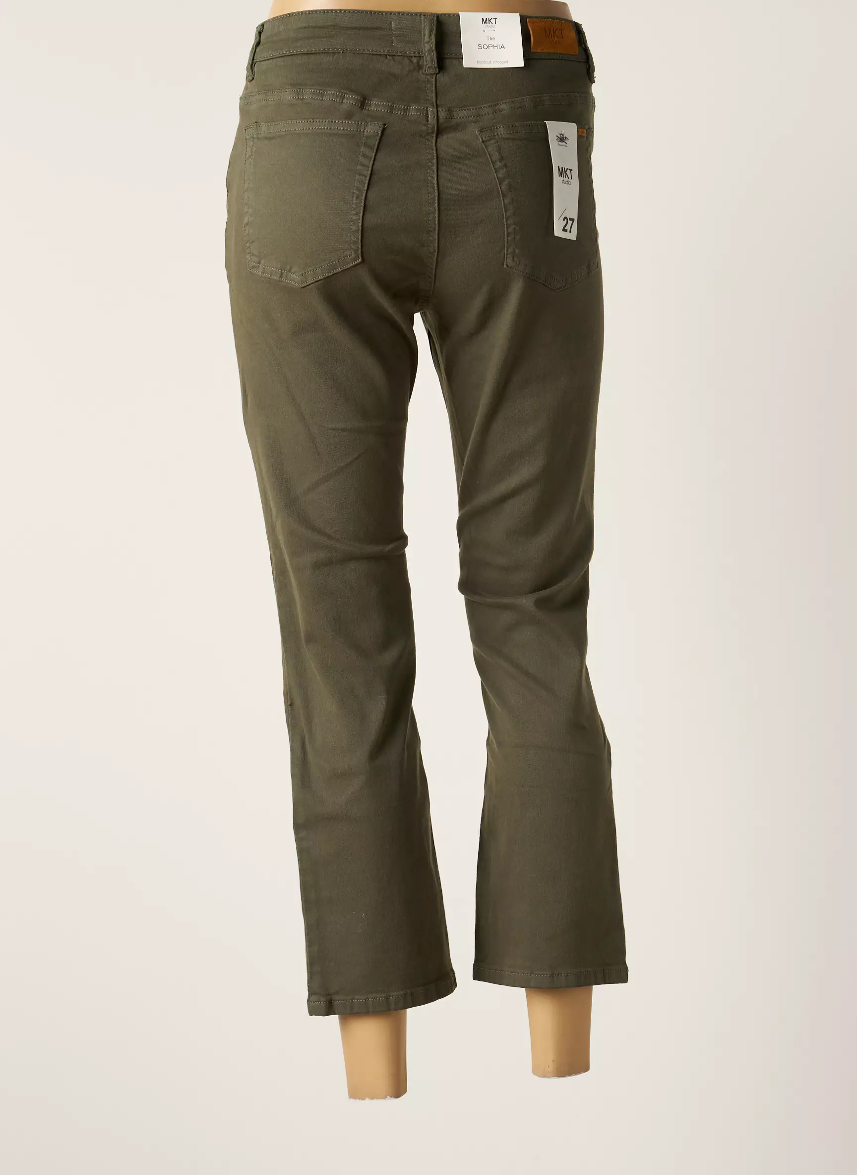 Mkt Studio Pantalon7 8 Femme couleur vert