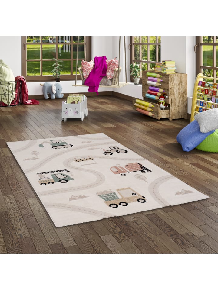 Pergamon Kinder Teppich Happy Kids in Türkis günstig kaufen
