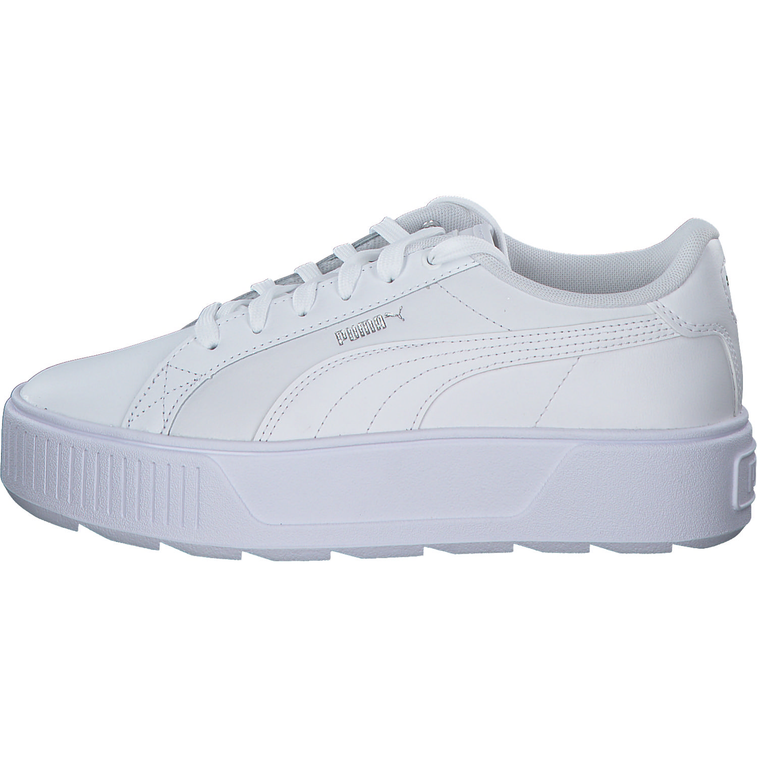 Puma Karmen L 384615, Schnürschuhe, Damen, white/white/silver