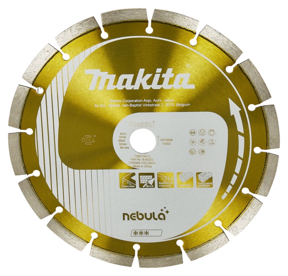 Disco de diamante Makita B-54025, 230 x 22,2 mm, laranja.