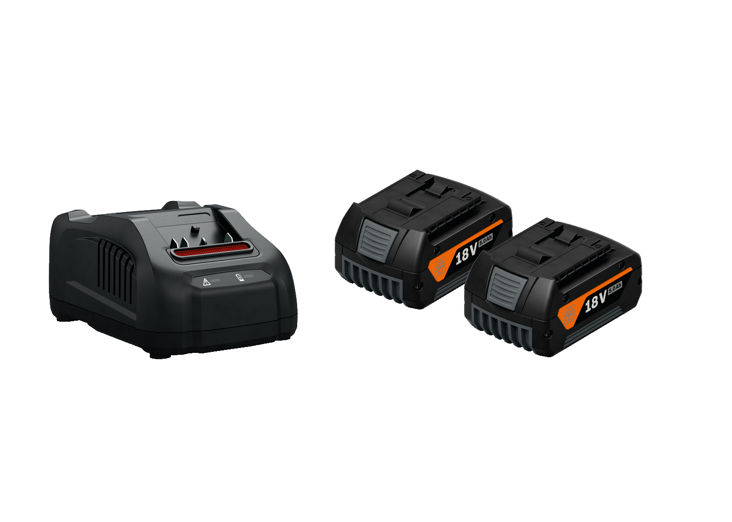 Fein Accessories 92604246010 Zestaw startowy - 2 x akumulator 18V GBA 5 Ah AMPSHARE + ładowarka