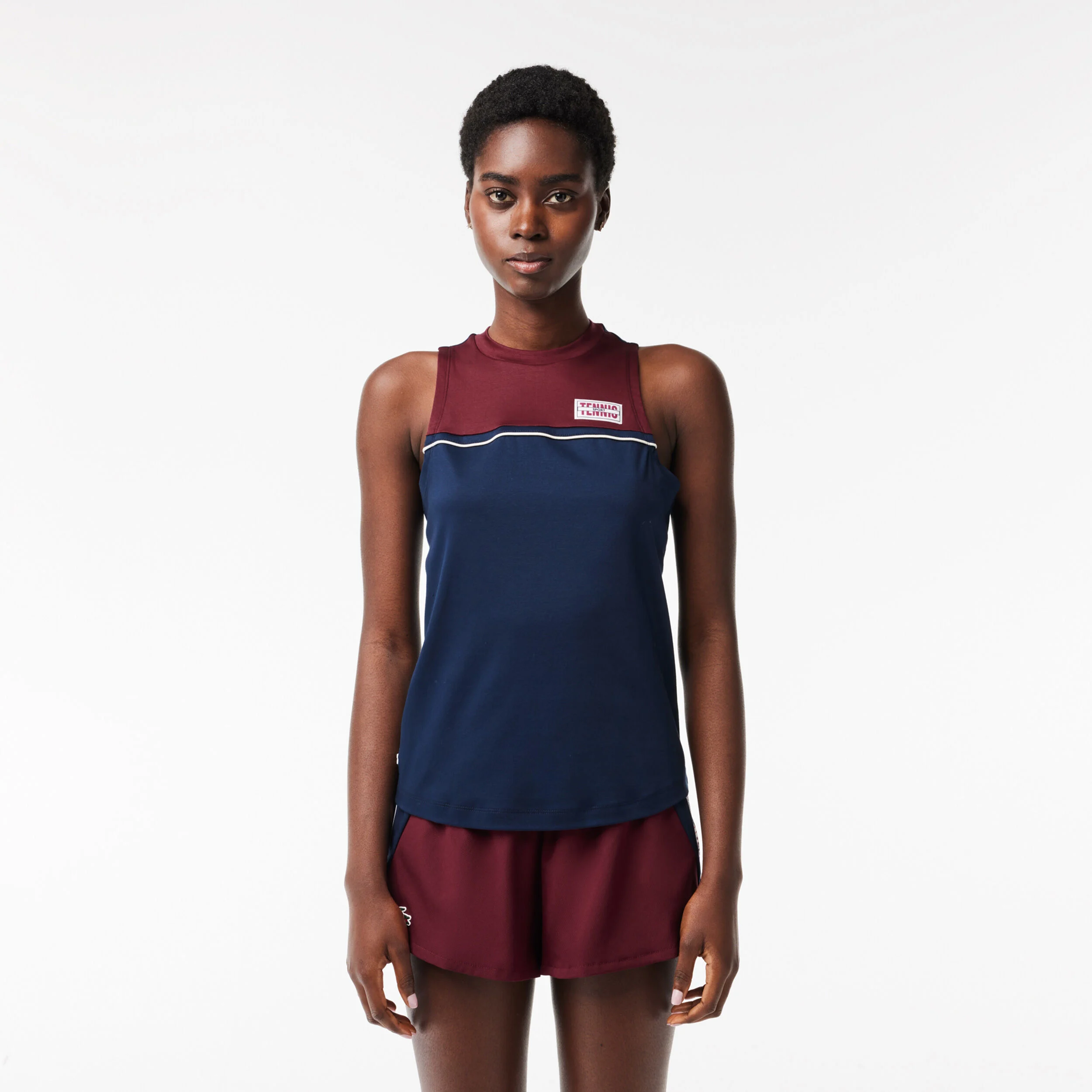 Active Performance Tank-Top Damen - Dunkelblau, Dunkelrot