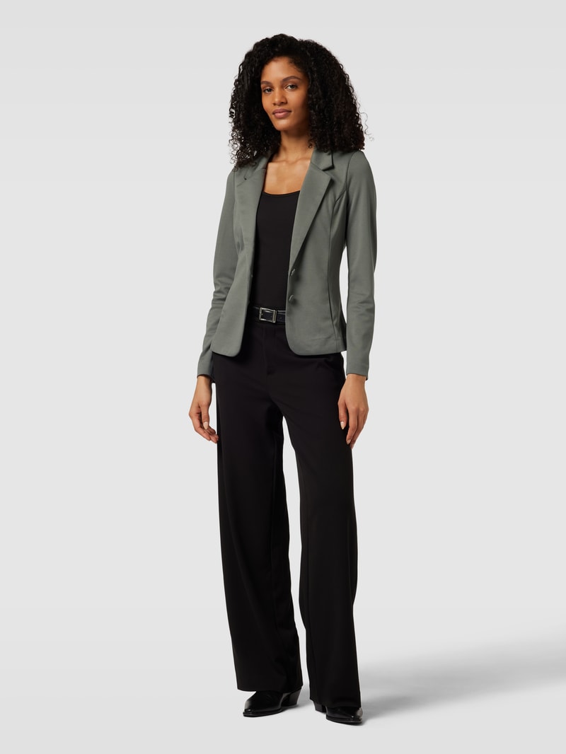 Blazer mit Eingrifftaschen und Knopfverschluss Modell 'Daniela' in schilf