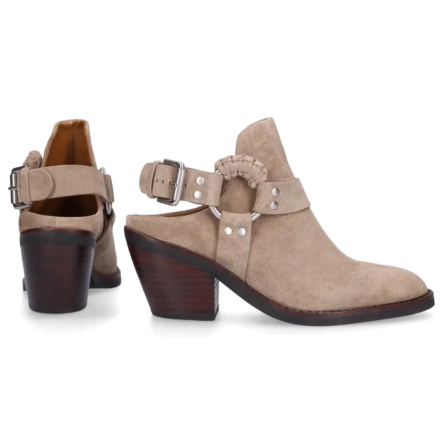 SEE BY CHLOÉ - Clogs SB34032A Veloursleder - beige
