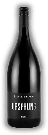 Markus Schneider, Ursprung, Merlot, Cabernet Sauvignon, Portugieser u.a., Qualitätswein, trocken 1,5 Liter, 2021, Pfalz  Markus Schneider, Ursprung, Merlot, Cabernet Sauvignon, Portugieser u.a., Qualitätswein, trocken 1,5 Liter, 2021, Pfalz   Jahrgan