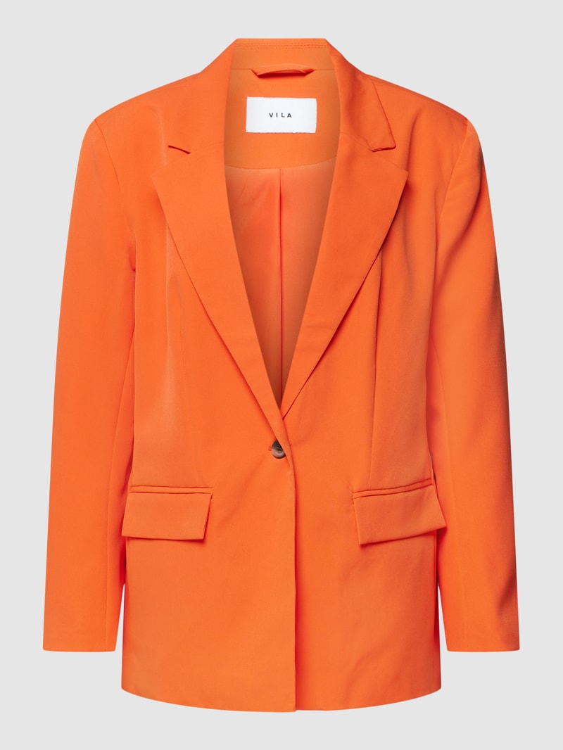 Blazer mit Pattentaschen Modell 'Viangy' in orange