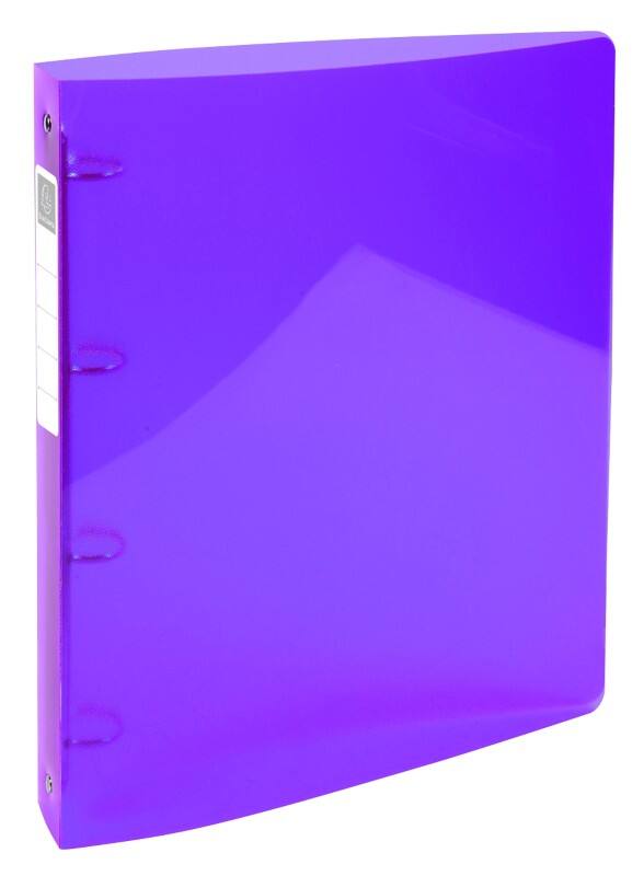 Exacompta Ringbuch 4 Ringe Polypropylen A4 Maxi Lila 10 Stück