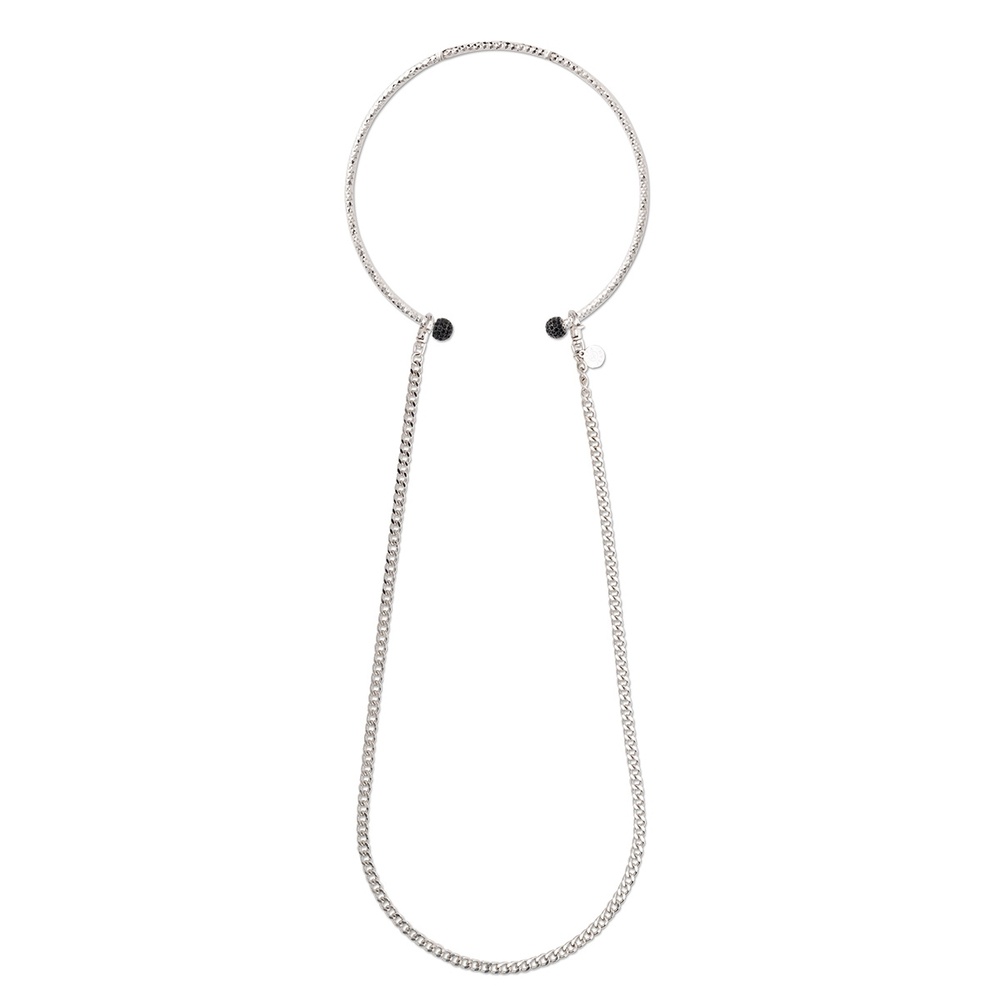 Pippa&Jean Collier tendance Laiton Orné de cristaux Swarovski en Argent collier