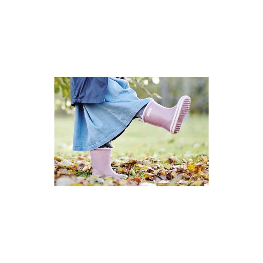 Bundgaard Charly High Dark Rose rosa gefütterte Gummistiefel