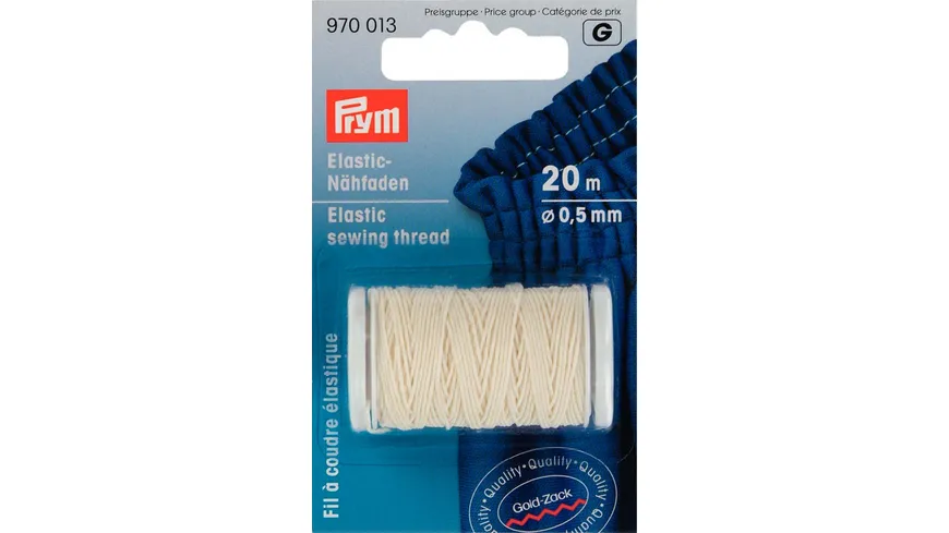 Prym Elastic-Nähfaden 0,5 mm rohweiß rohweiiß
