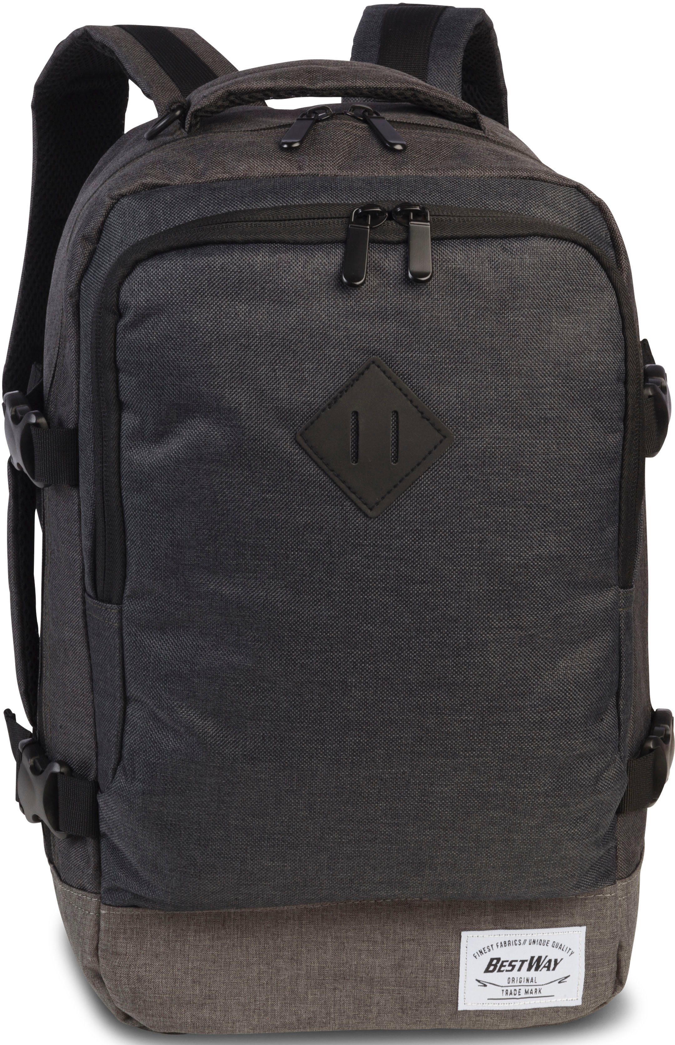 BESTWAY Reiserucksack Cabin Pro, 20 l, dunkelgrau