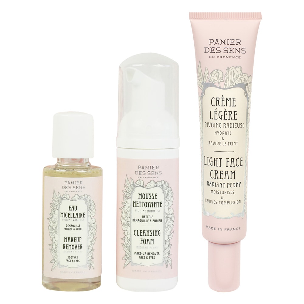 Panier des Sens Trousse Pivoine Radieuse Trousse de Voyage Visage