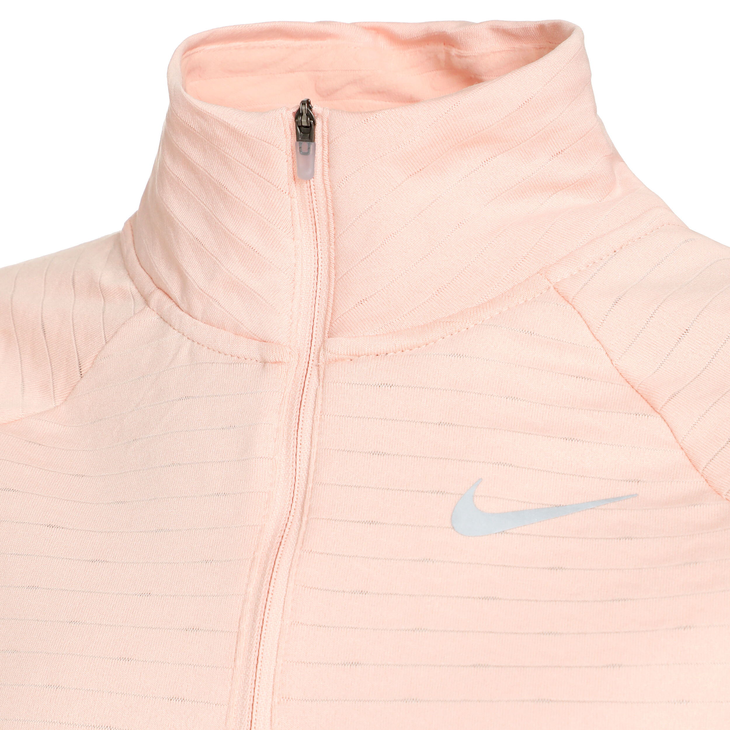 Therma-Fit Element Half-Zip Lauftop Damen - Koralle, Grau