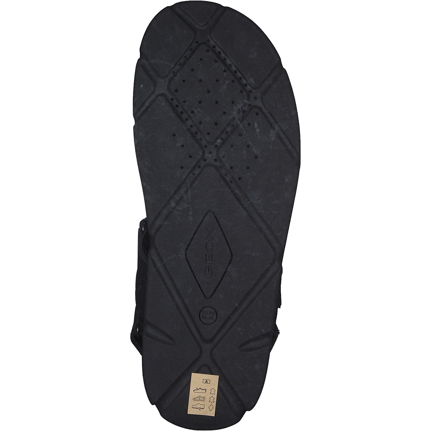 Geox U15BGB, Sandalen, Herren, black