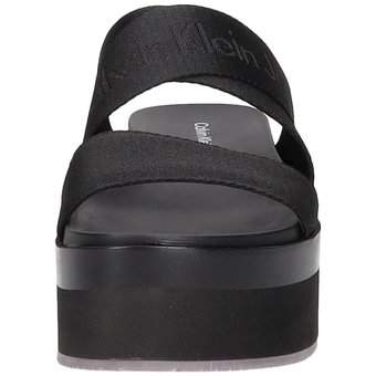 Calvin Klein Flatform Sandal Webbing in schwarz