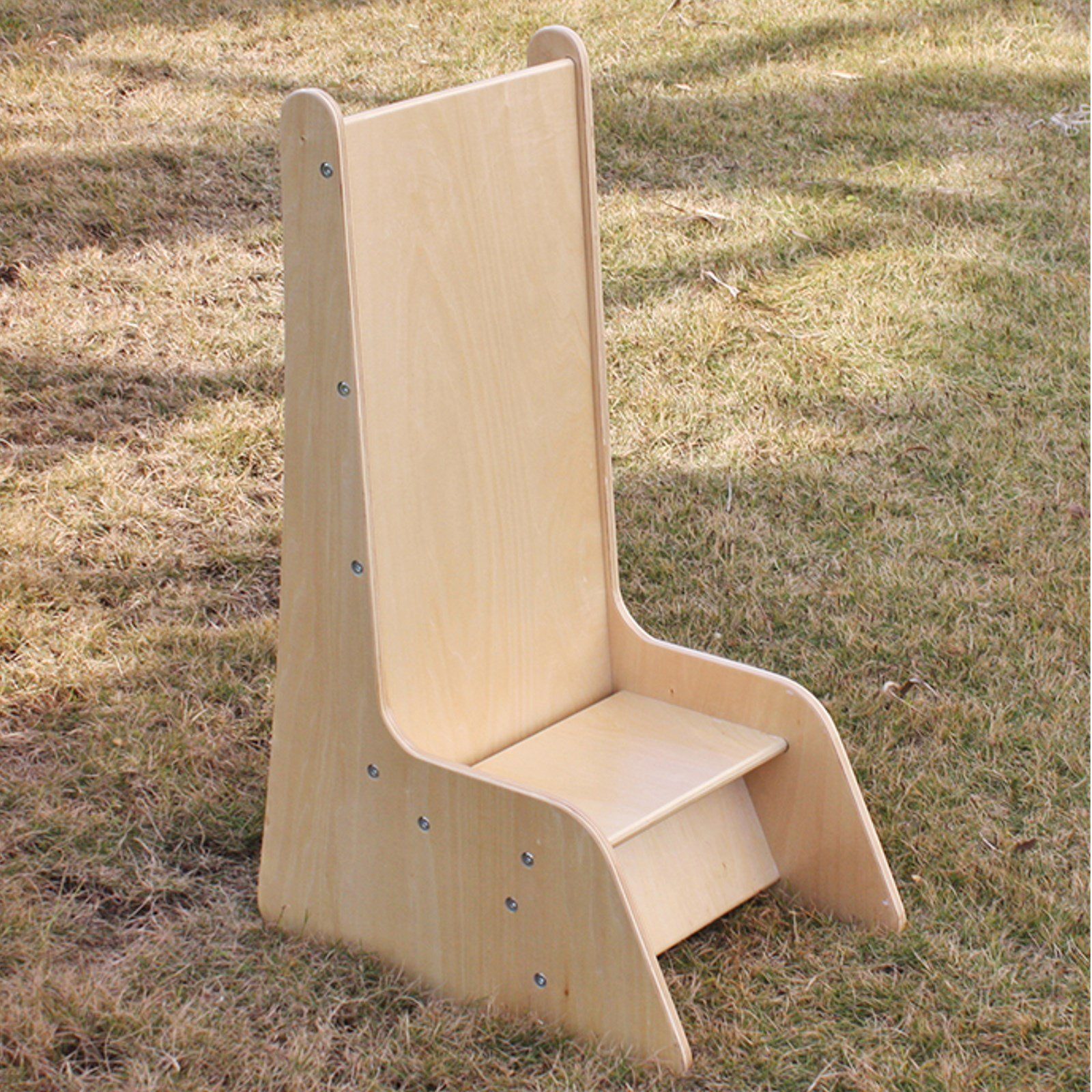 TikTakToo Indoor-Rutsche 2in1 Kinderstuhl Rutsche für Kleinkinder ab 1 Jahr, 2-fach Funktion Stuhl und Kleinkindrutsche, aus Holz, kippsicher