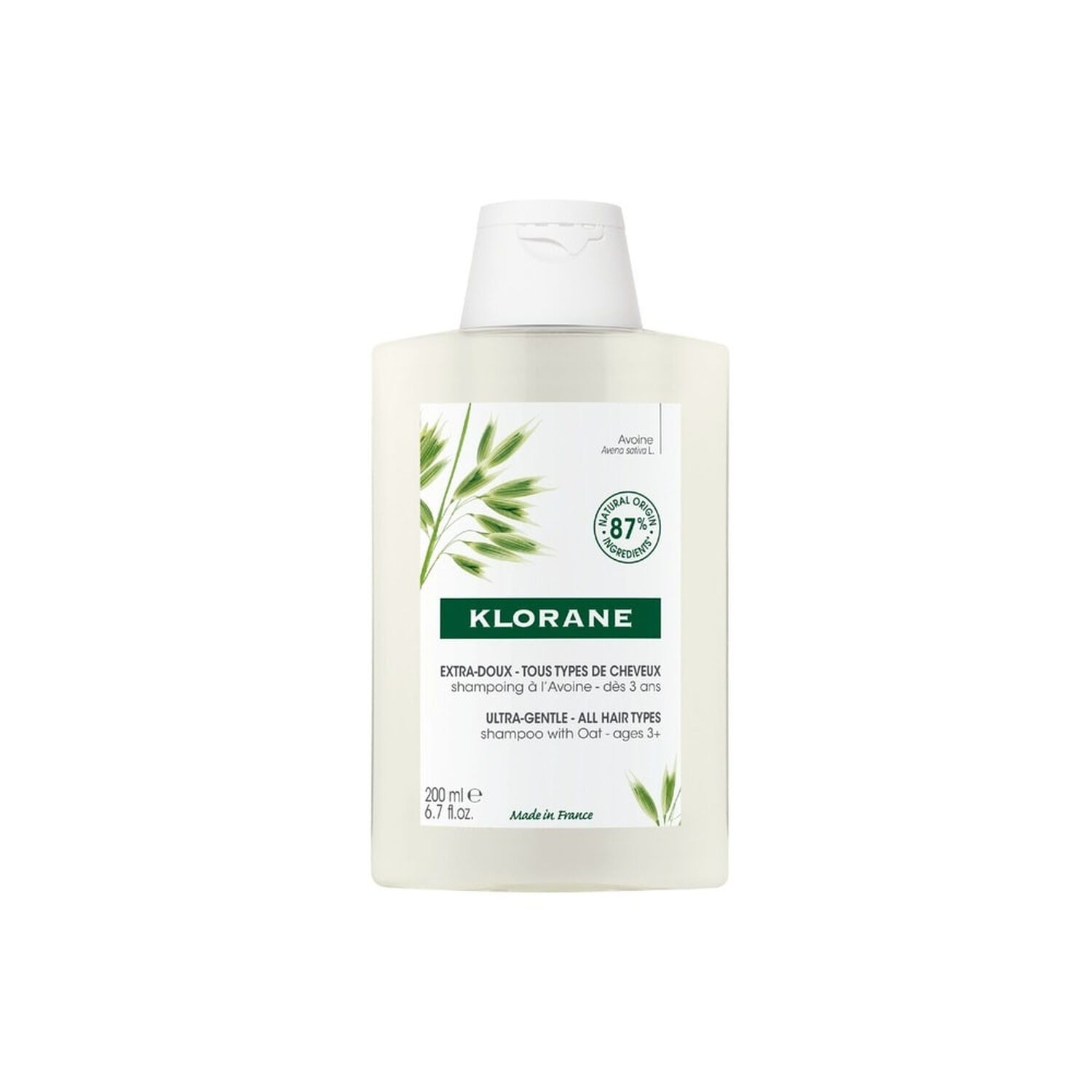 Klorane Shampoing Extra-Doux au Lait d'Avoine 200 ml