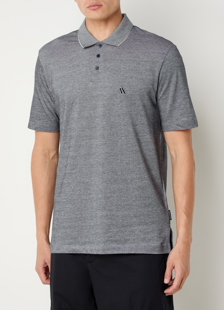 Polo Armani Exchange de corte regular com logotipo