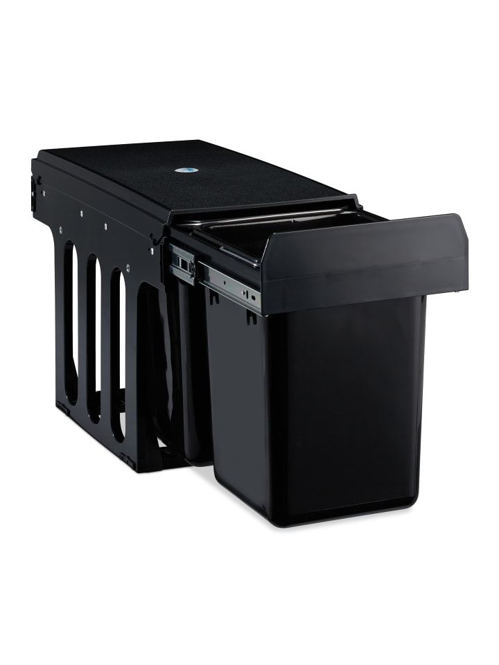 relaxdays Mülltrennsystem Schwarz 2x8L günstig kaufen onesize