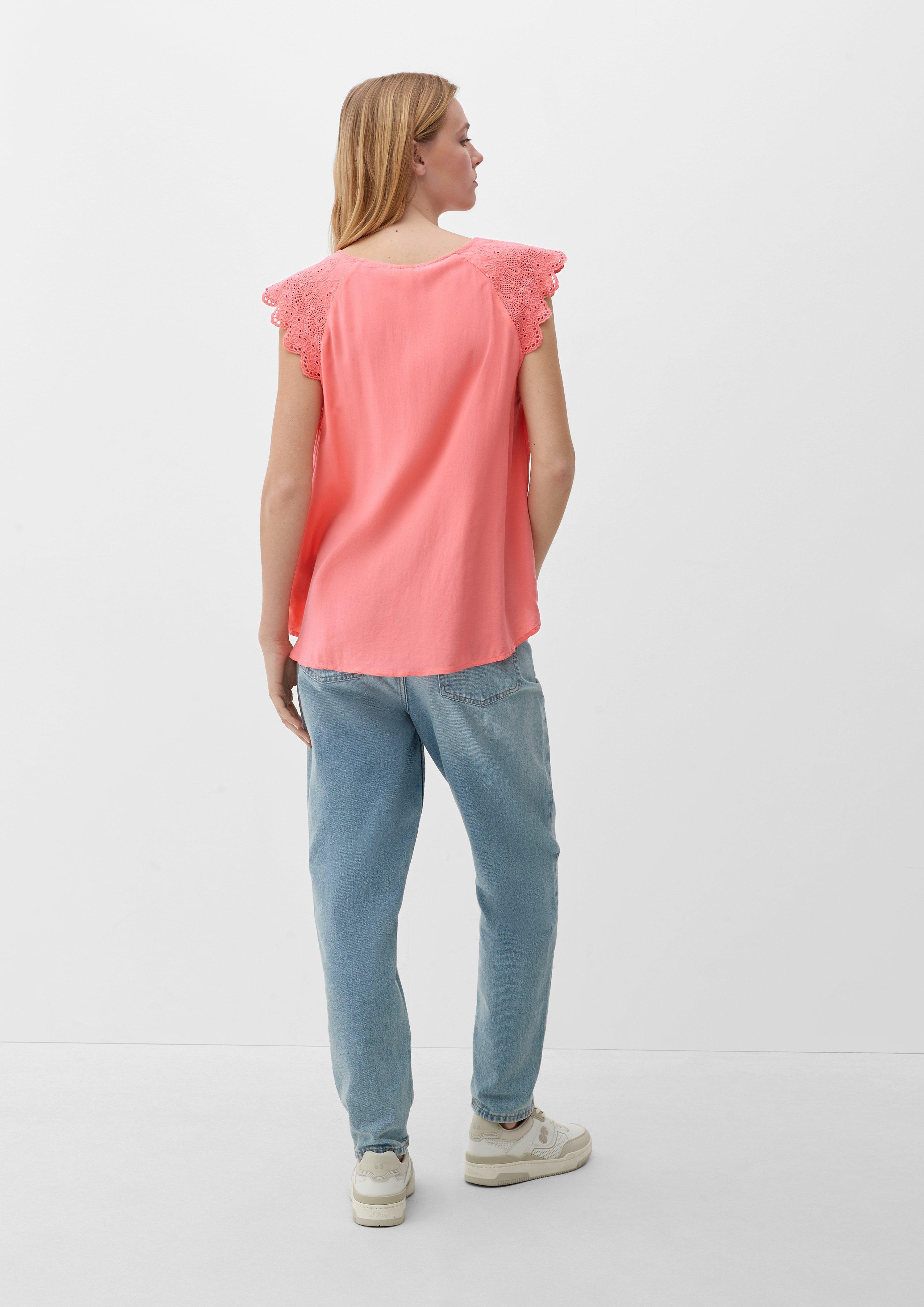 Bluse mit Broderie Anglaise  2132615-4281
