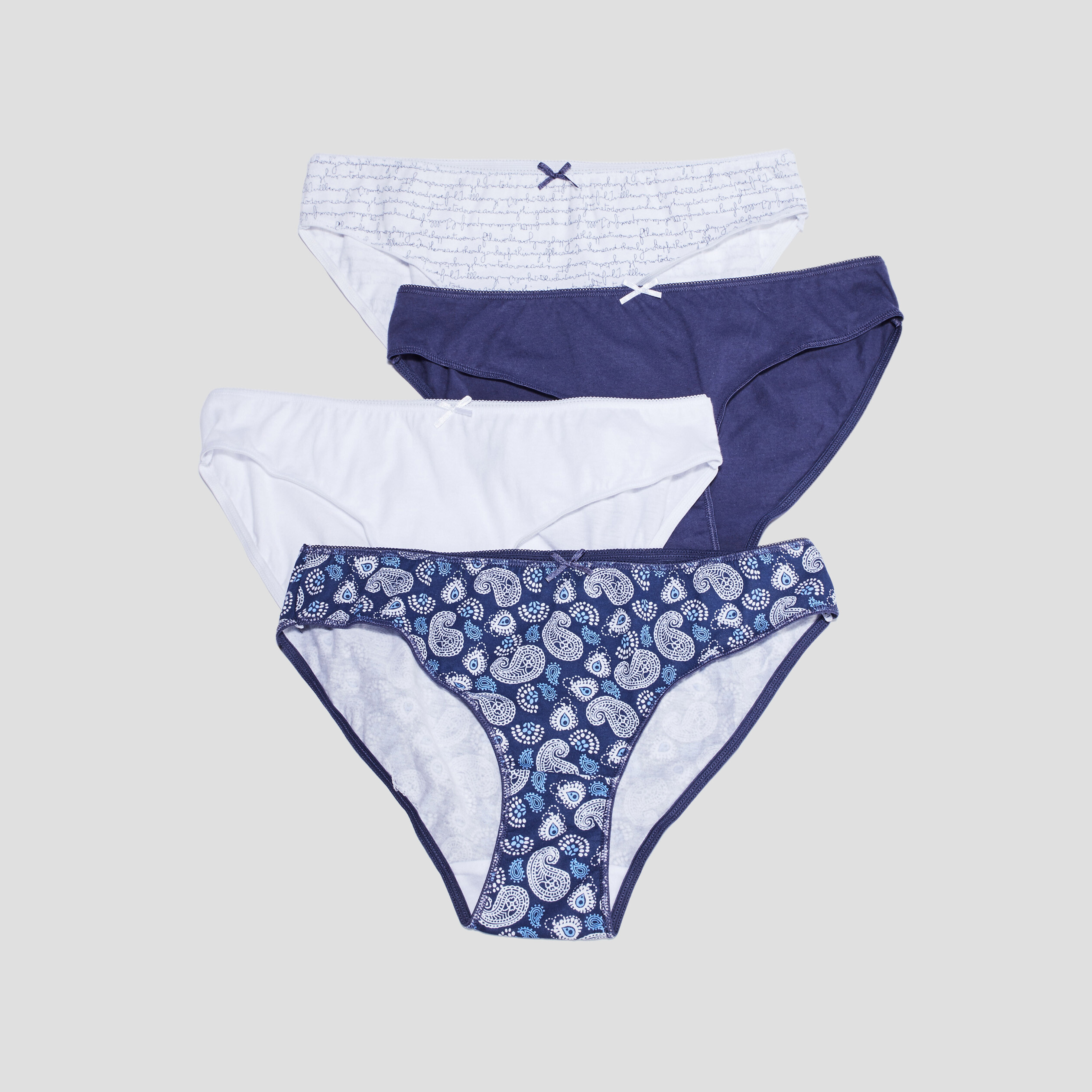 Lot 3+1 culottes bleu femme | La Halle