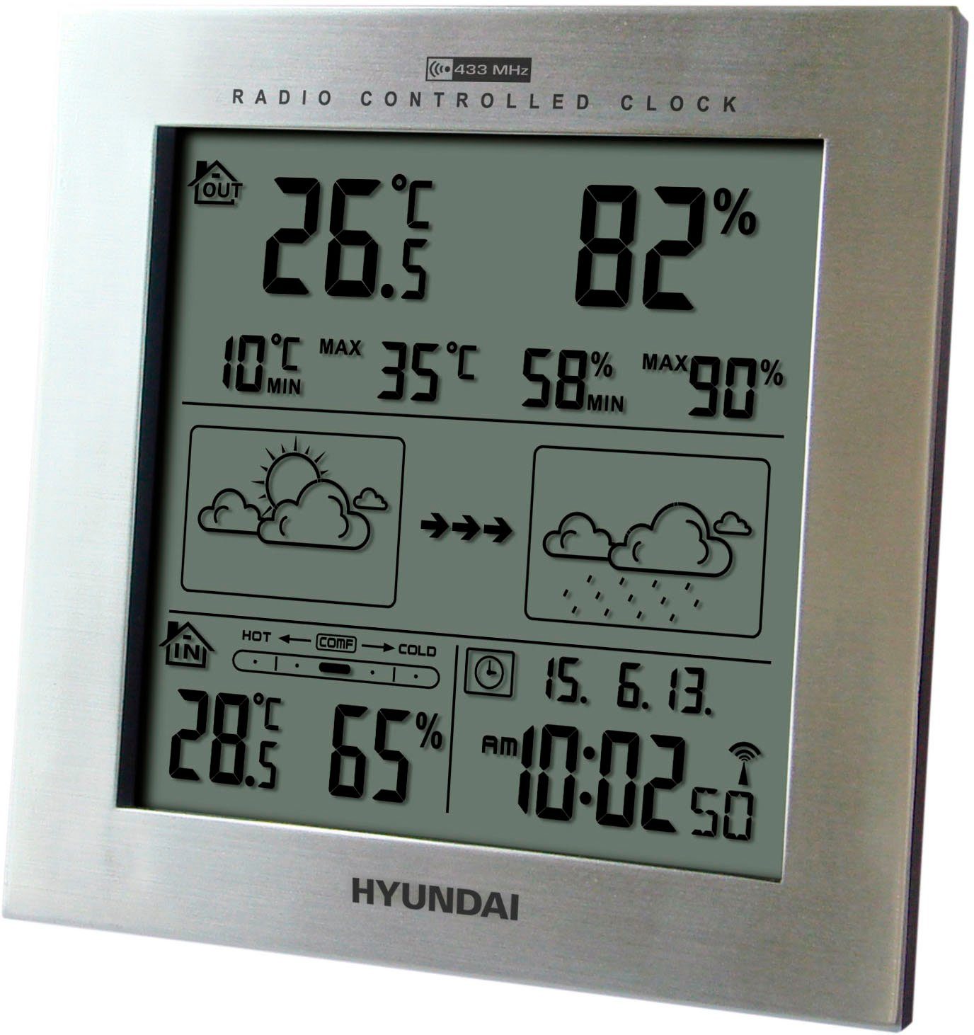 Hyundai Hyundai WS2244W Wetterstation (mit Außensensor)