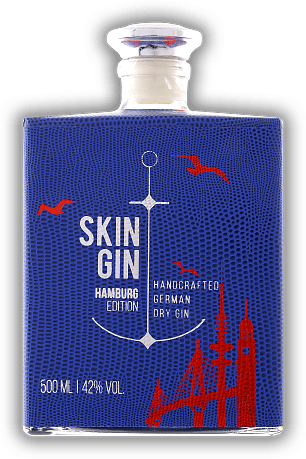 Skin Gin - Edition Hamburg Blue Skin Gin - Edition Hamburg Blue  0,5	 Liter - Vol 42%