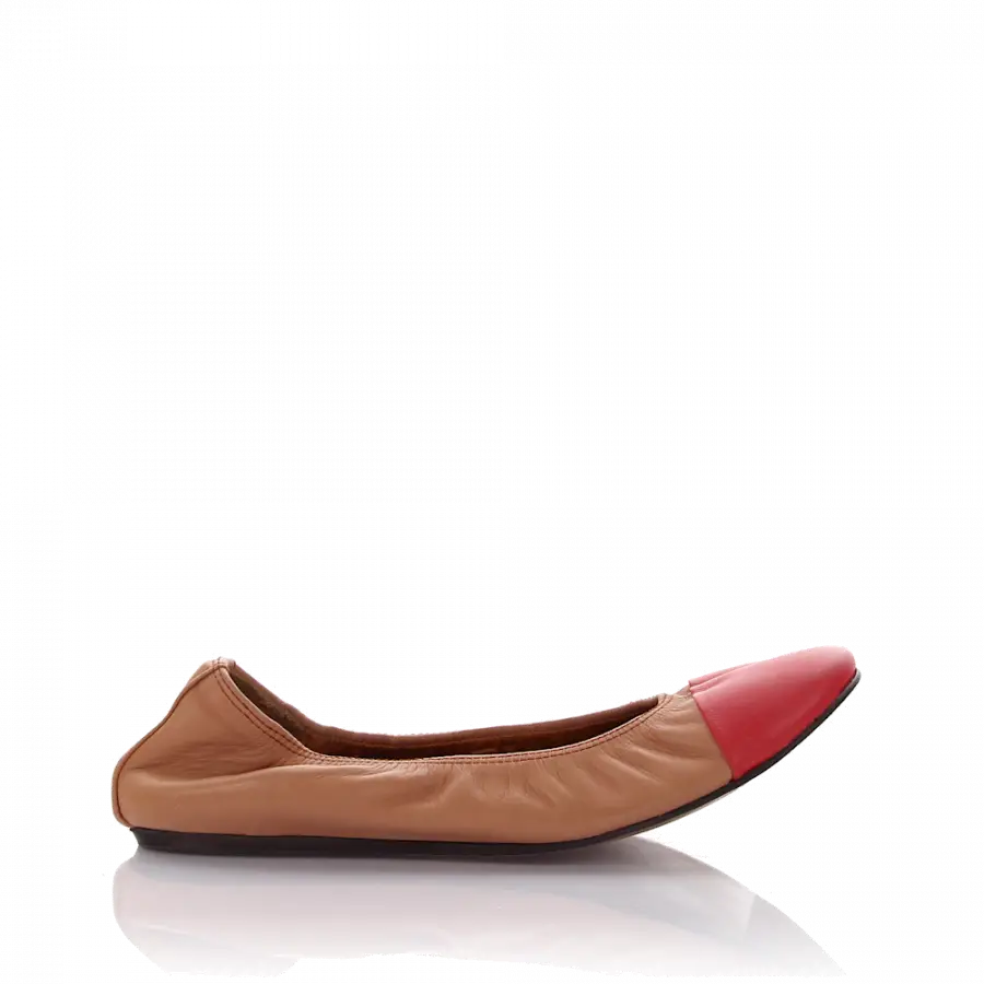 Lanvin - Ballerinas Leder beige - beige