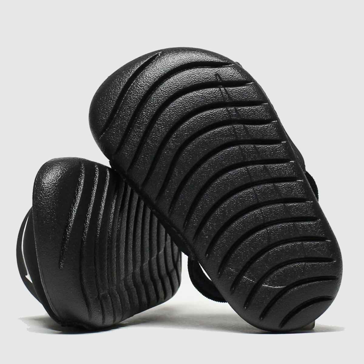 Nike svarta och vita Kawa sandaler för småbarn