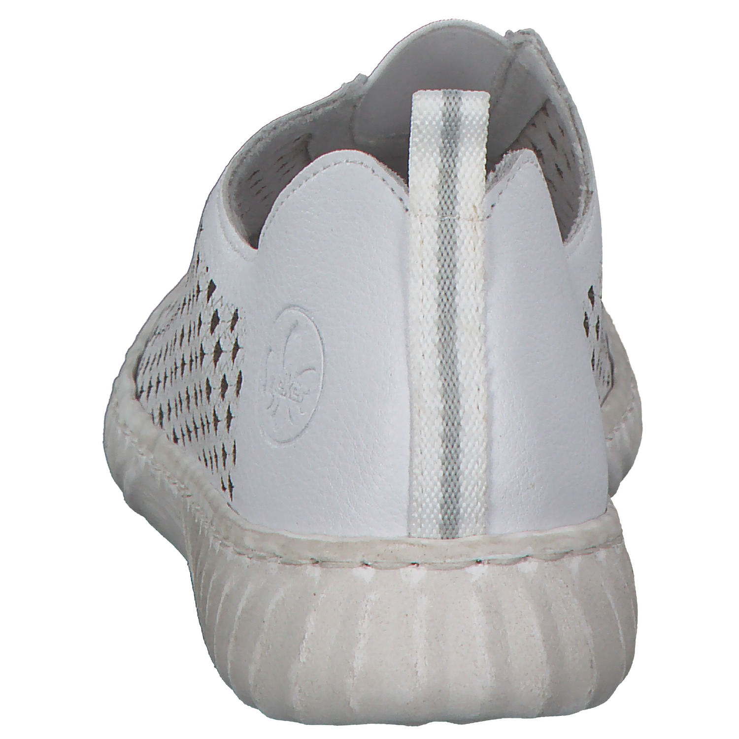 Rieker N0965, Slipper, Damen, weiss/cement