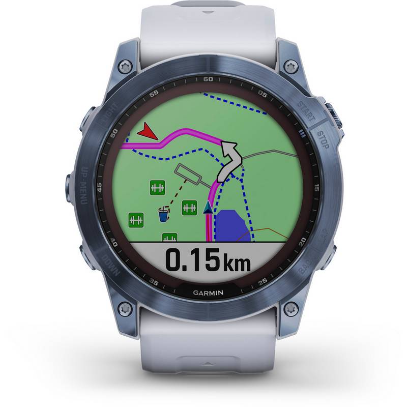 Garmin fenix 7X Sapphire Solar Titan Sportuhr