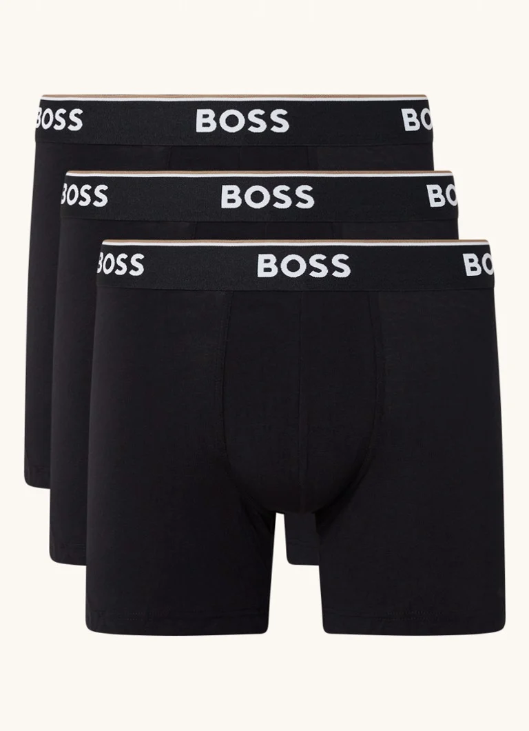 Lot de 3 boxers HUGO BOSS avec ceinture logotée