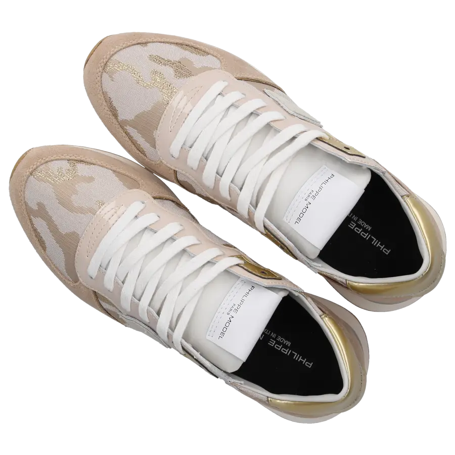 Philippe Model - Sneaker low TRPX Veloursleder Textil - beige
