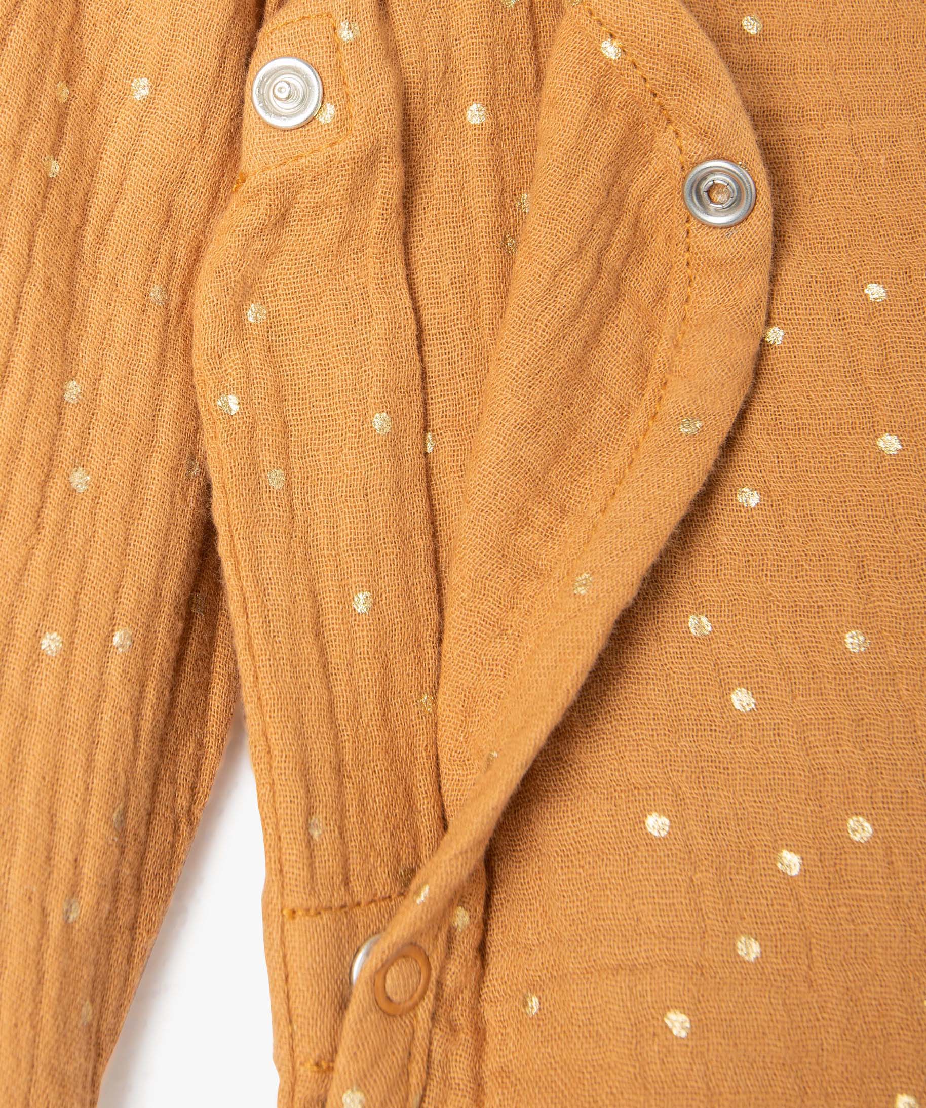 Ensemble bébé 2 pièces : cache-cur + pantalon en double... marron | GEMO