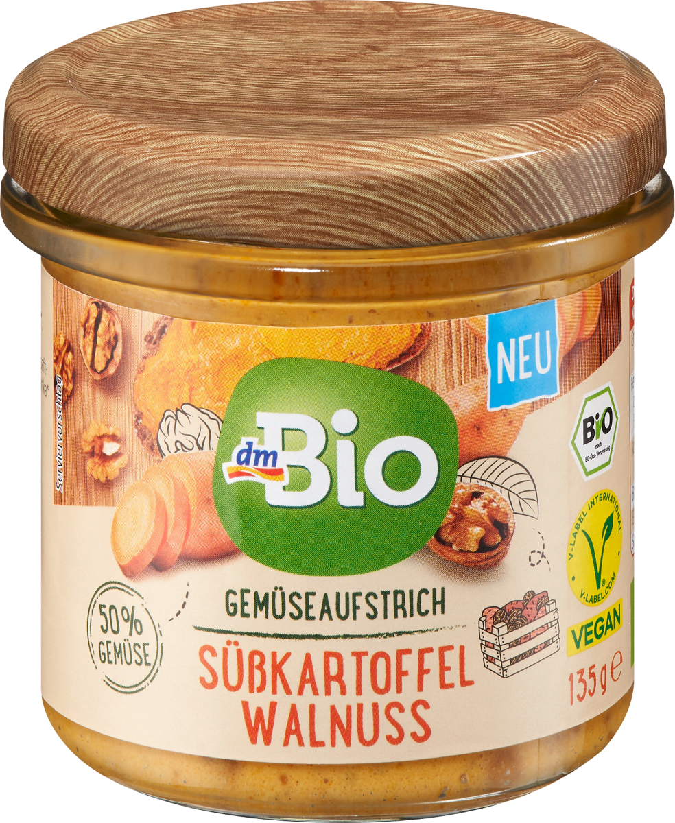 Gemüseaufstrich Süßkartoffel Walnuss, 135 g
