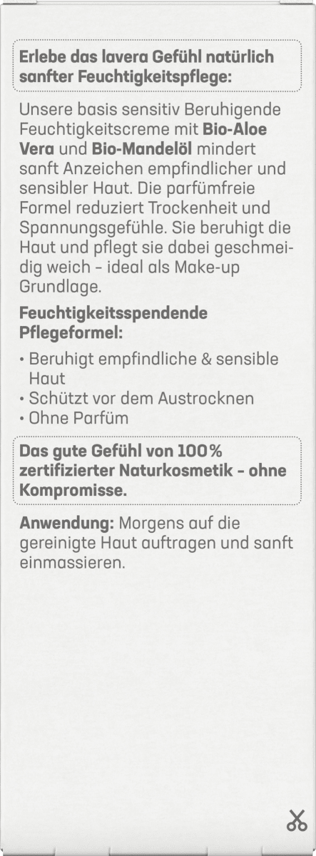 Gesichtscreme Basis Sensitiv beruhigend, 50 ml