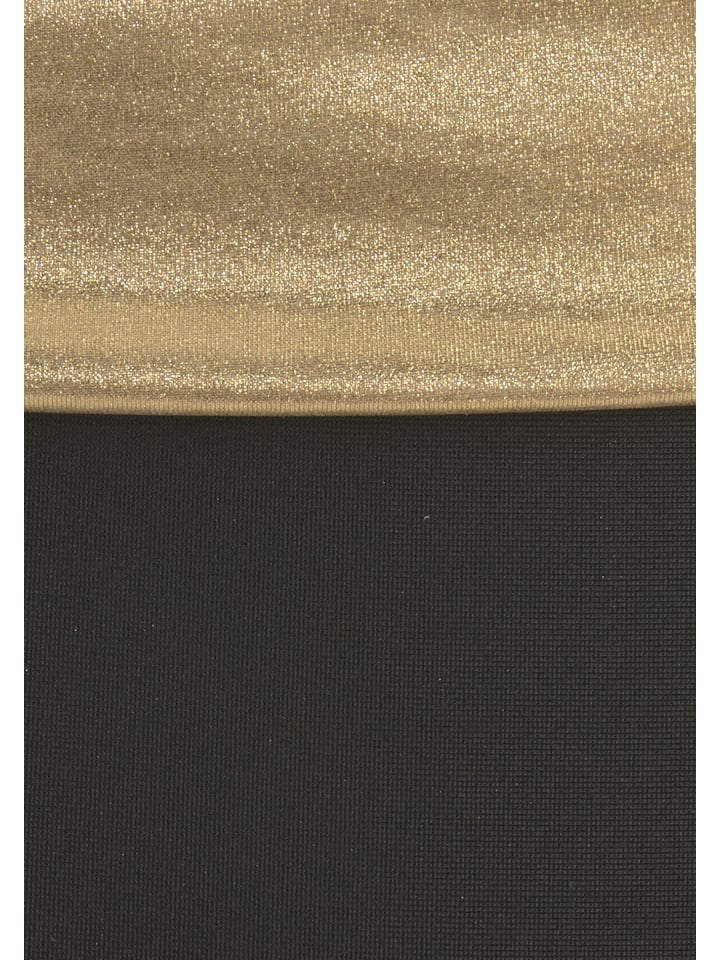 LASCANA Bikini-Hose in schwarz-goldfarben günstig kaufen
