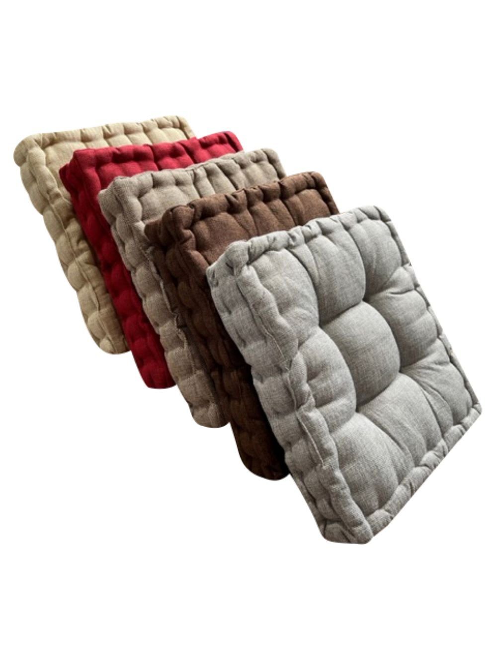 RHP Sitzkissen Premium RHP Stuhlkissen mit 100% Polyesterfüllung, 40x40x8 cm, für
