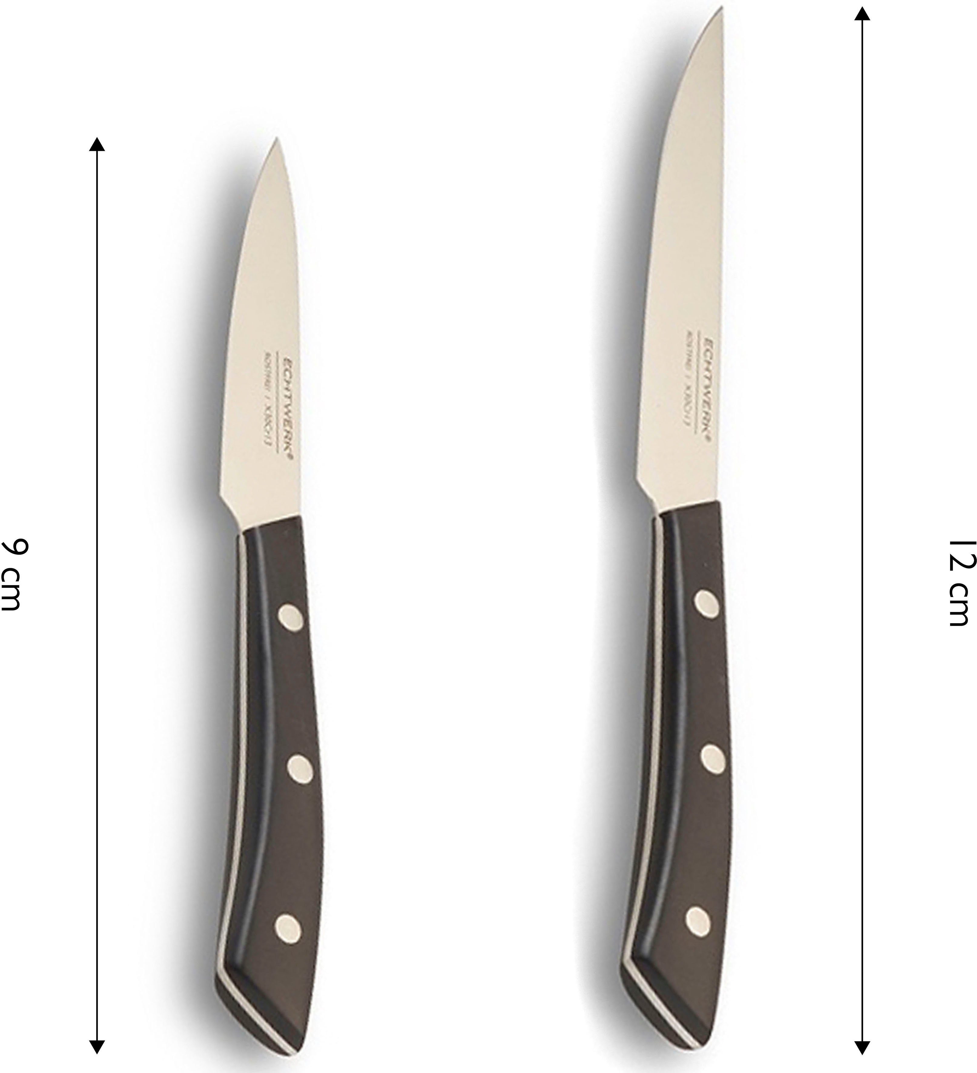 ECHTWERK Messerblock Premium (15tlg), aus Akazienholz mit Gummifüßen, Messer Set aus Klingenstahl, 15tlg