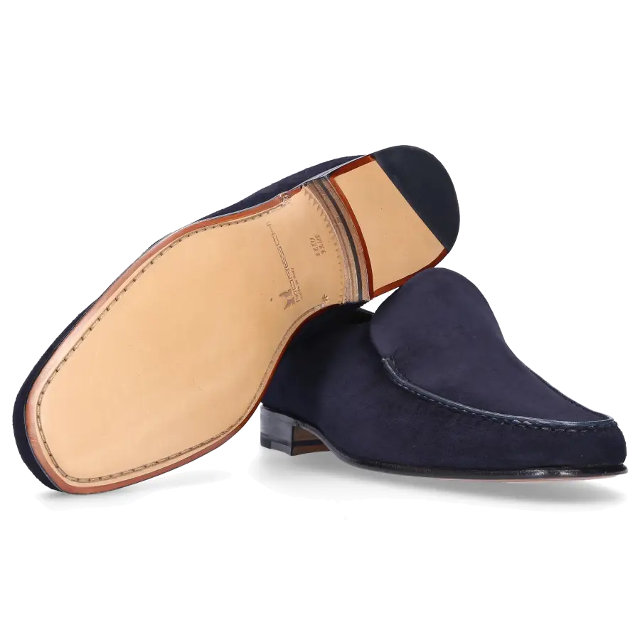 Moreschi - Slipper BAVIERA Wildleder - blau