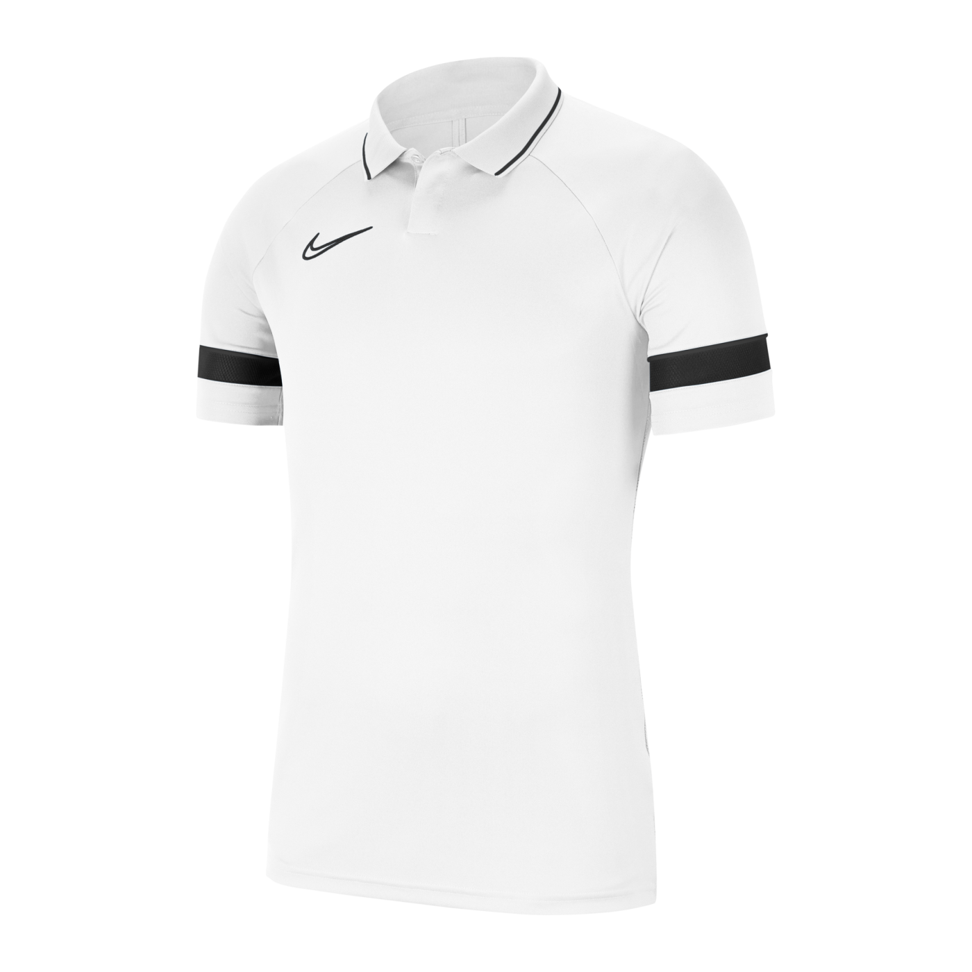 Nike Academy 21 Poloshirt Weiss Schwarz F100