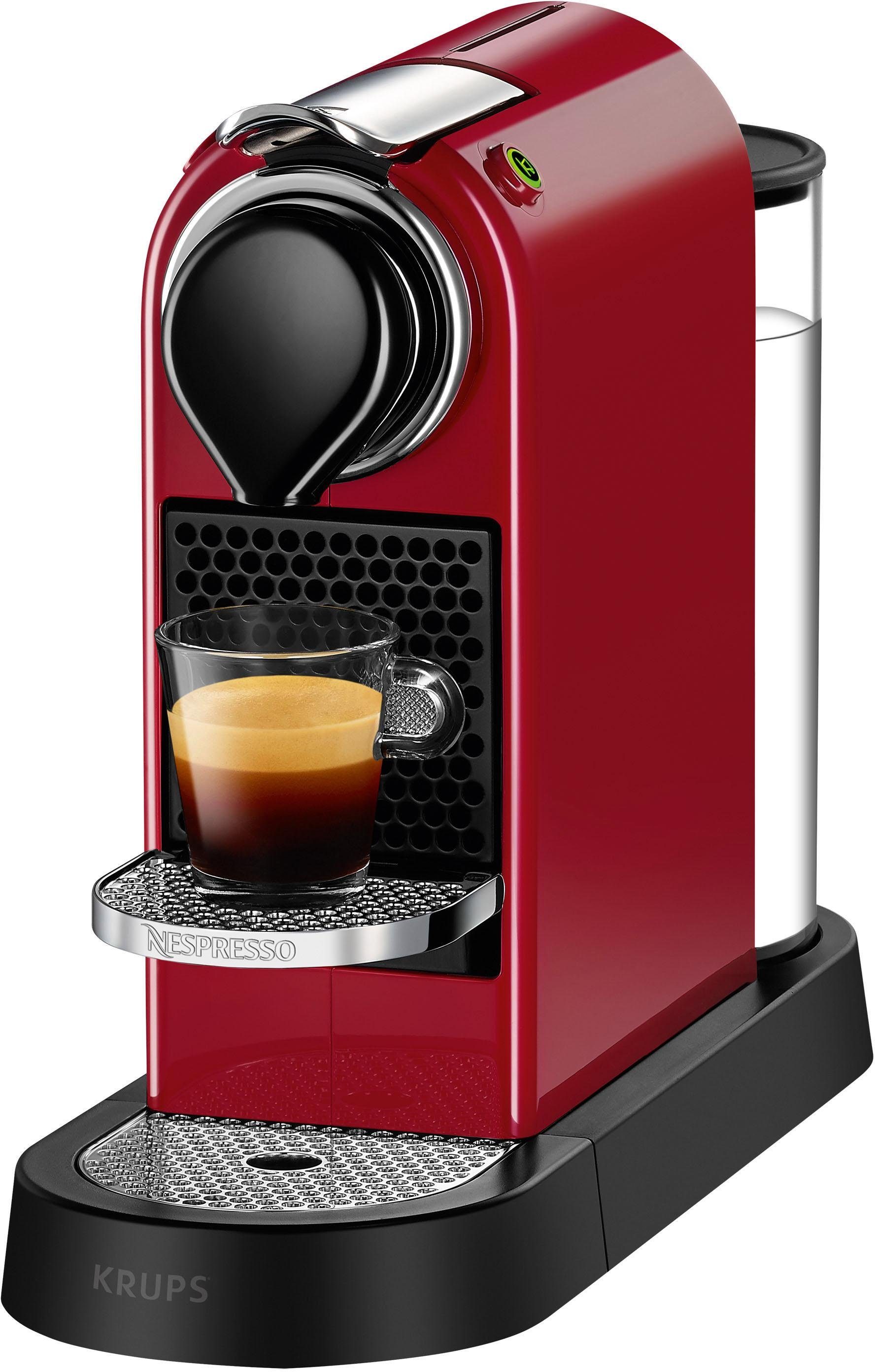 Nespresso Kapselmaschine XN7415 New CitiZ von Krups, Wassertank: 1 L, inkl. Willkommenspaket mit 14 Kapseln