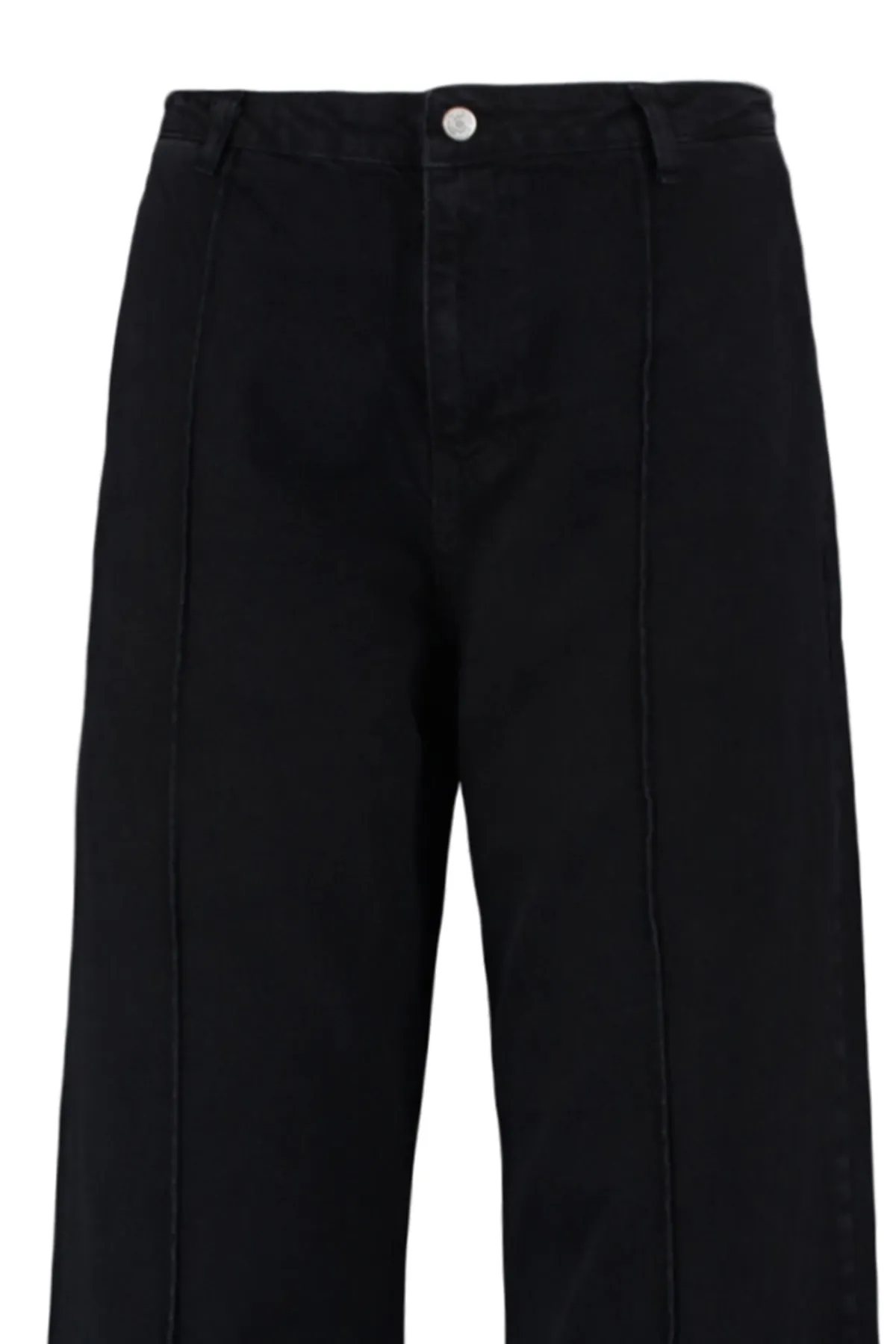 Trendyol Curve  Anthrazitfarbene, gerippte, weit geschnittene Jeans mit hoher Taille TBBAW23CJ00013