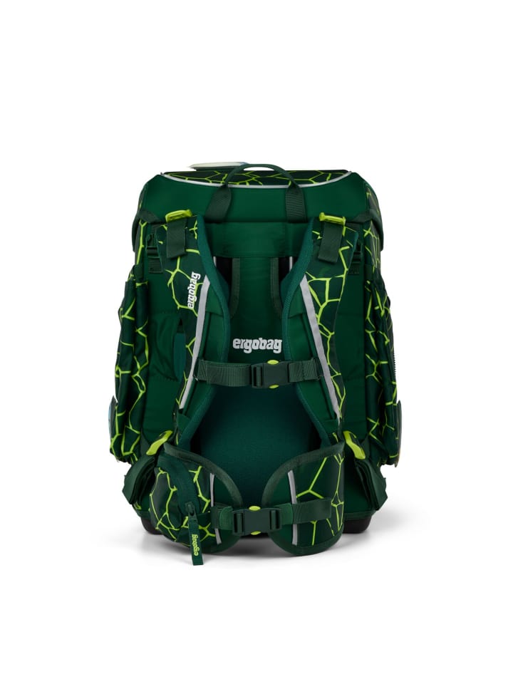 Ergobag Grundschulranzen-Set CUBO BärRex 5-tlg. in Grün günstig kaufen onesize