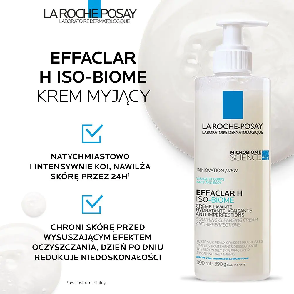La Roche-Posay Effaclar H Iso-Biome Κρέμα Καθαρισμού