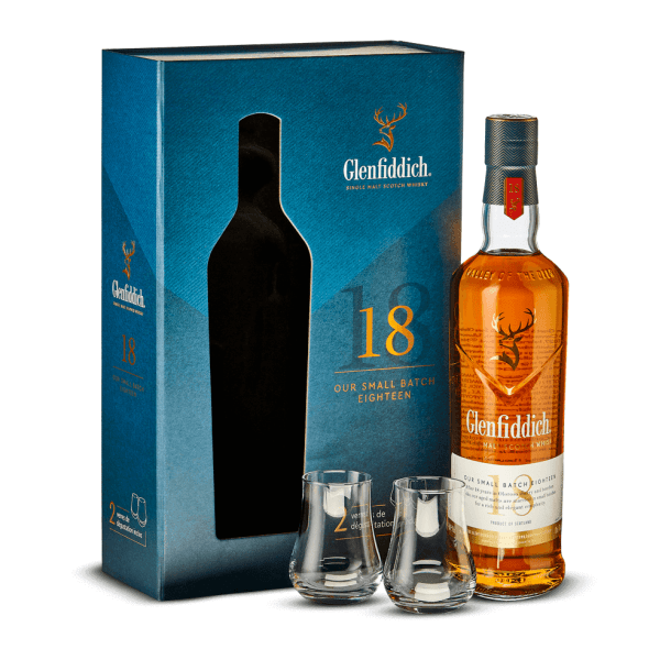 Glenfiddich 18 ans + 2 Verres 40%