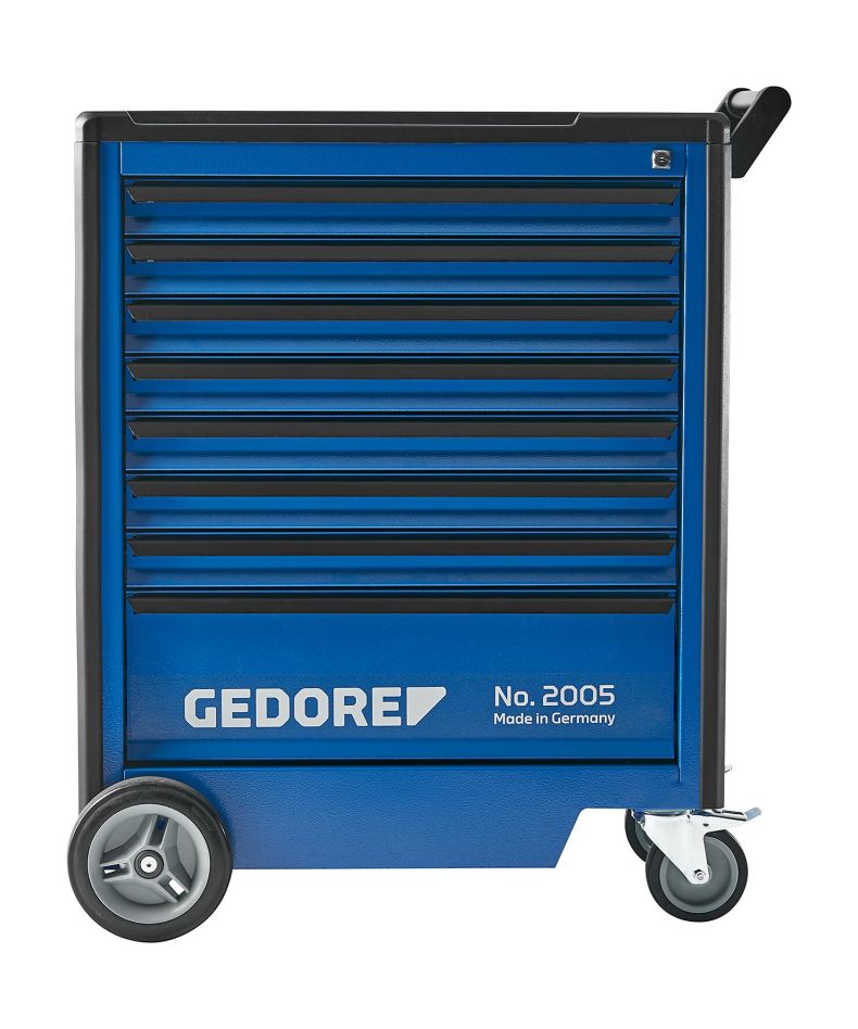 Gedore 2003554 2005 0701 Työkaluvaunu, jossa 8 laatikkoa