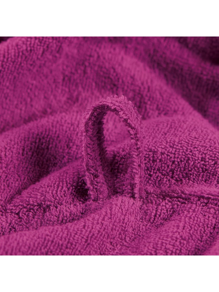 Erwin Müller Frottier Unisex-Bademantel mit Kapuze Heidelberg in fuchsia günstig kaufen
